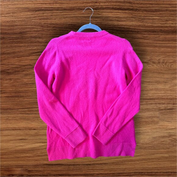 J.Crew Hot Pink Soft Crewneck Sweater S - Picture 2 of 5